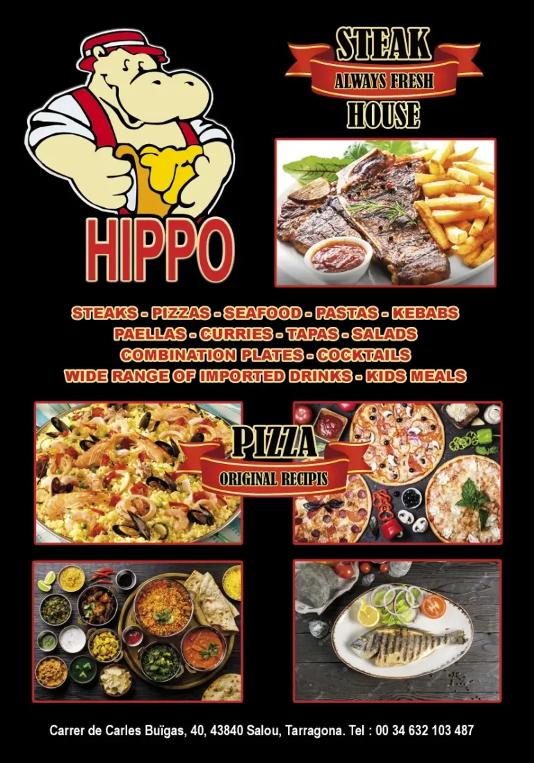 Hippo Steakhouse Pizzas Restaurant Salou